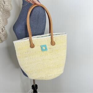 Haarts Handmade Woven African Sisal Lined Tote Bag